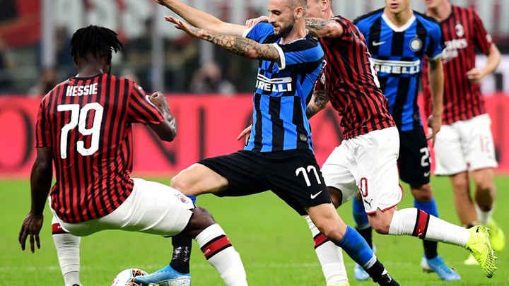 Bất phân thắng bại giữa hai đội Milan và Inter